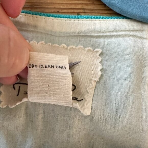 Anthropology Tabitha‎ Green Blue Dress  Size 4 - Picture 8 of 9